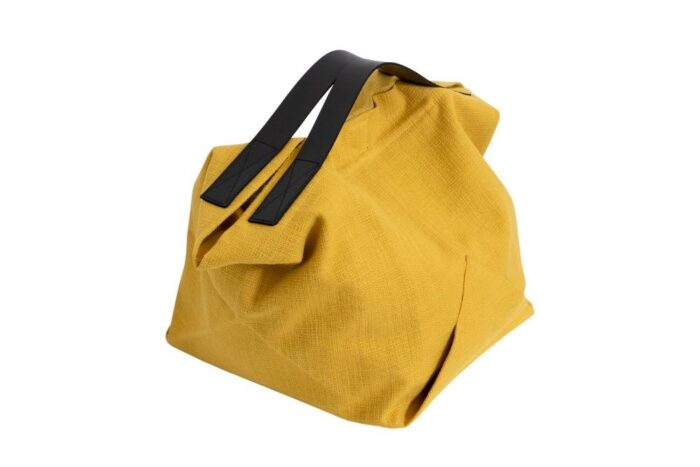 borsa-in-lino-giallo-lavorazione-origami