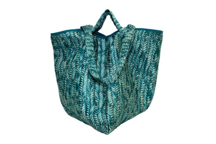 shopping-bag-tessuto-jacquard-azzurro-produzione-artigianale