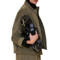 BASSOTTO – borsa in pelle colore nero - immagine 2