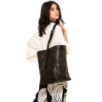 borsa-secchiello-in-pelle-stropicciata-nera