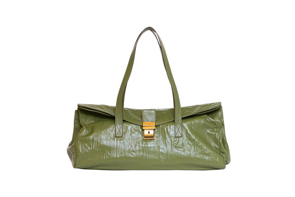 borsa-baguette-verde-in-pelle