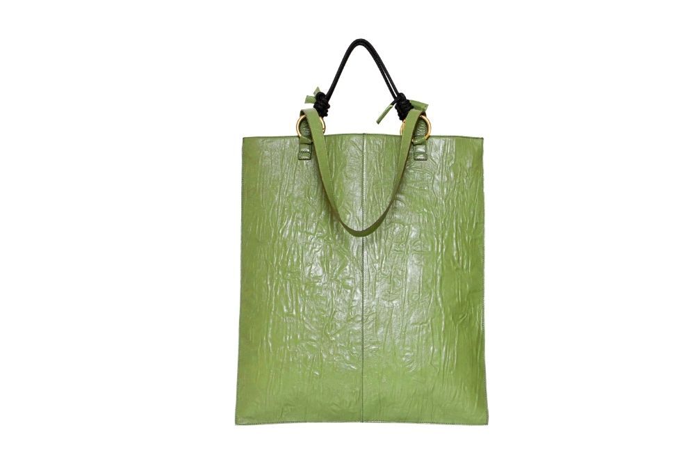 maxi-borsa-shopper-pelle-verde